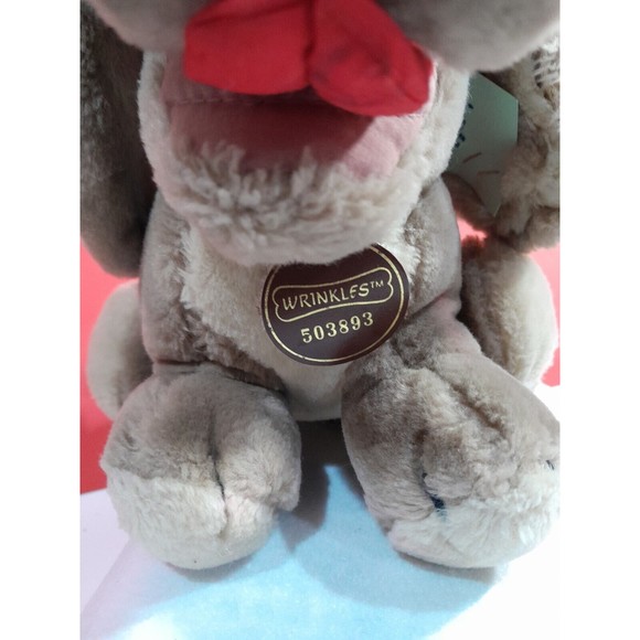 Vintage Wrinkles Dog Plush Toy, 1980s ,Korea 9” - Picture 5 of 8